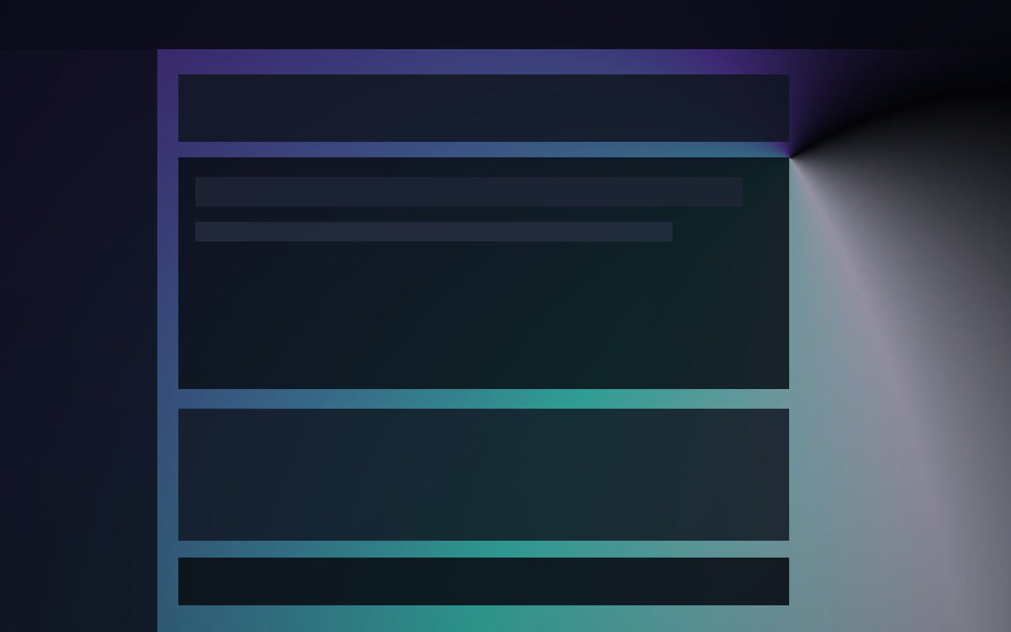 Aurora Glass active task preview