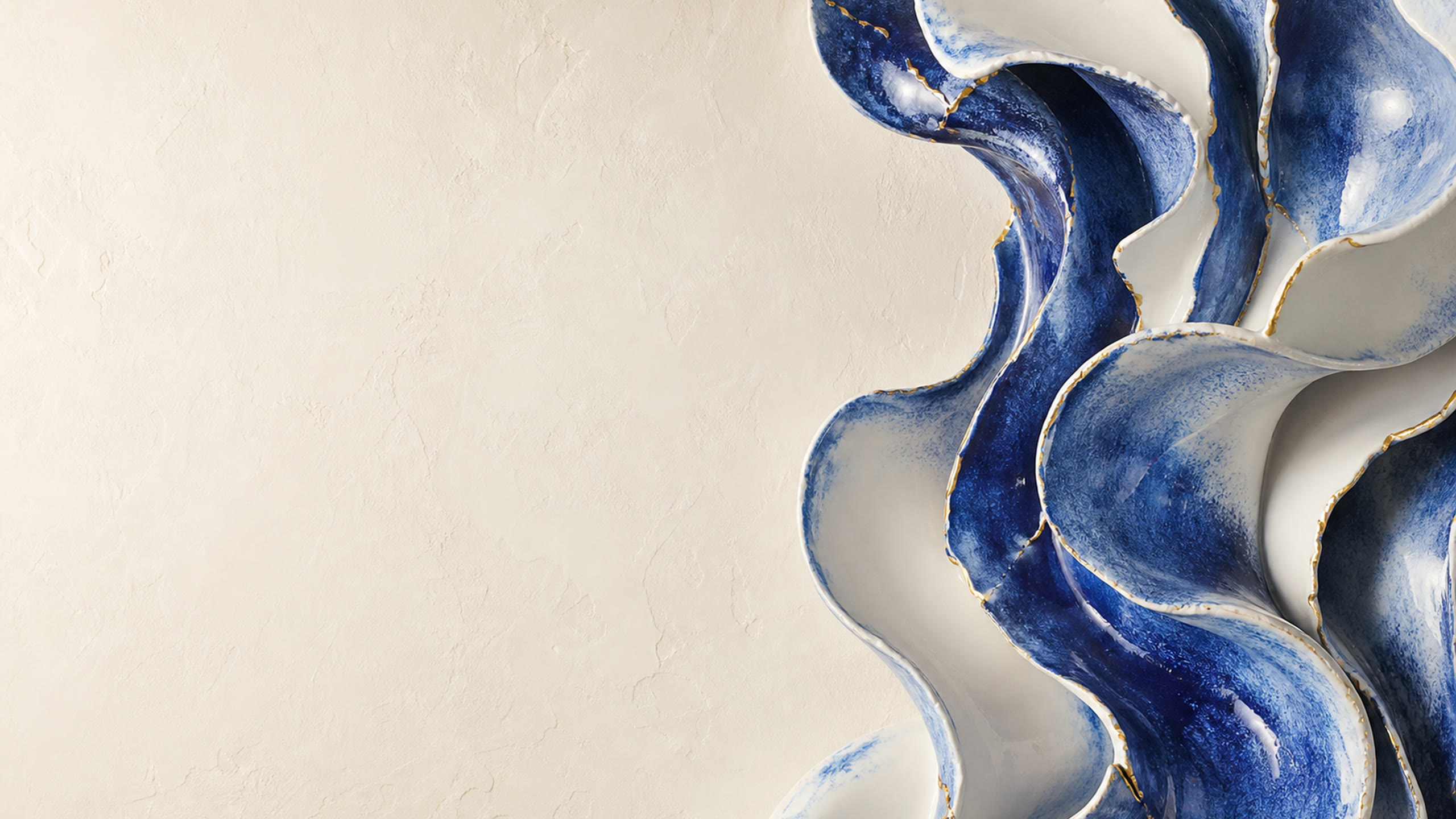 Porcelain Tide responsive background artwork