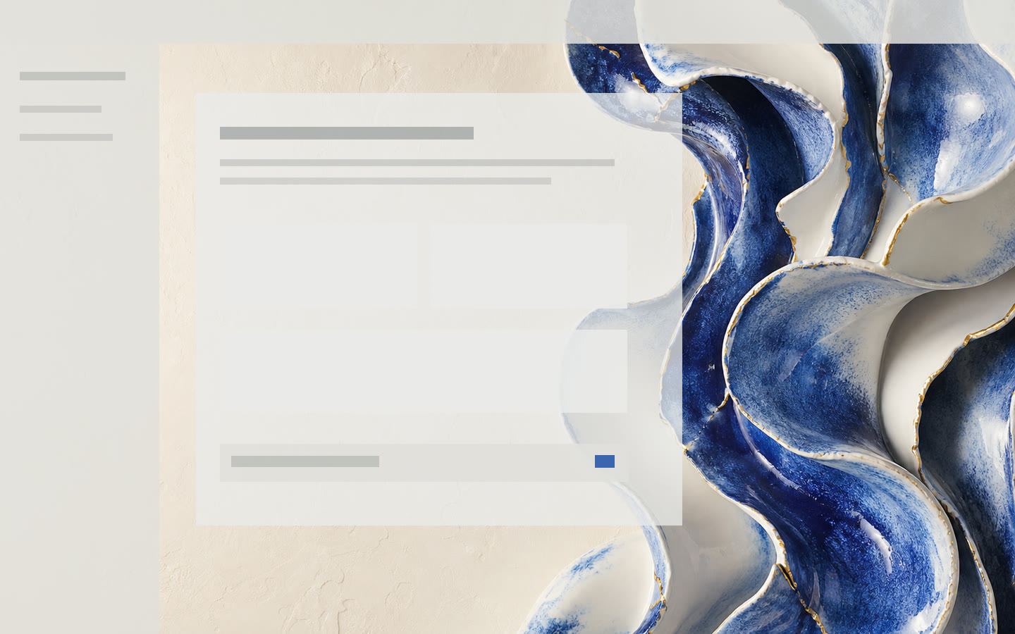 Porcelain Tide home preview